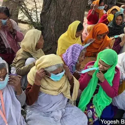 பிருந்தாவனத்தில் விதவையர் இல்லம் கோவிட்-19ல் இருந்து தனது முதியவர்களை பாதுகாக்க ஆயத்தம்